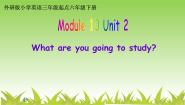 2020-2021学年Module 10Unit 2 What are you going to study?教课ppt课件