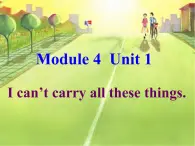 外研版（一起）小学英语六下 M4U1 I can't carry all these things. 课件