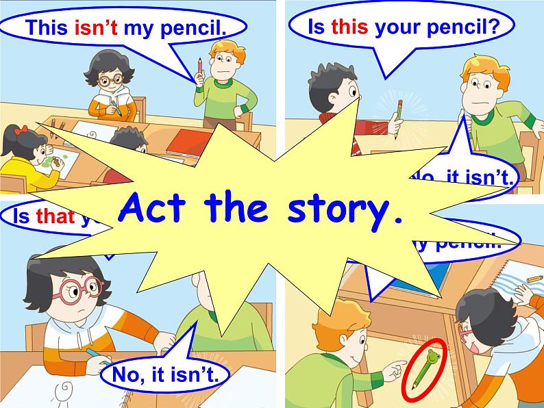 译林版小学英语三下 Unit3 Is this your pencil?(第3课时) 课件02