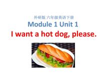 小学英语外研版 (三年级起点)六年级下册Unit 1 I want a hot dog,please.评课ppt课件