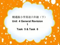 人教精通版小学英语六下 Unit4 General Revision1 Task5-6 课件