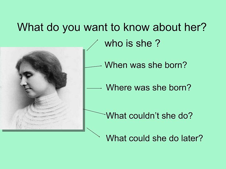 外研版(三起)小学英语六下 Module7 Unit2 She couldn't see or hear. 课件03
