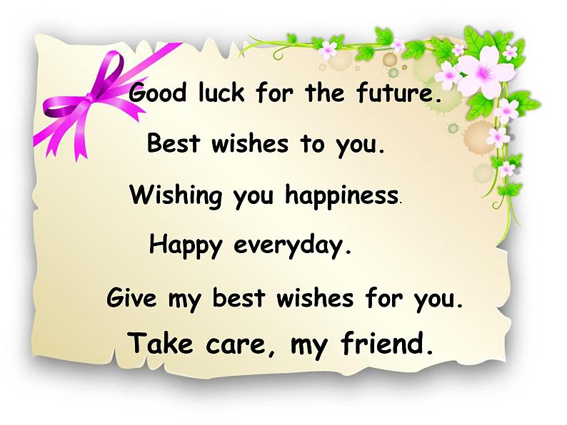 外研版(三起)小学英语六下 Module9 Unit1 Best wishes to you 课件第5页