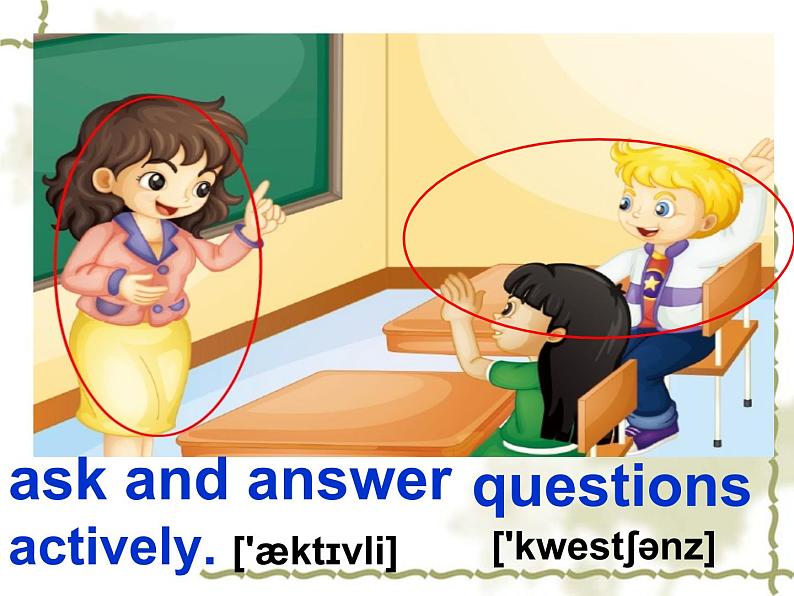 人教精通版小学英语五下 Unit3 We should obey the rules.(Lesson14) 课件第5页