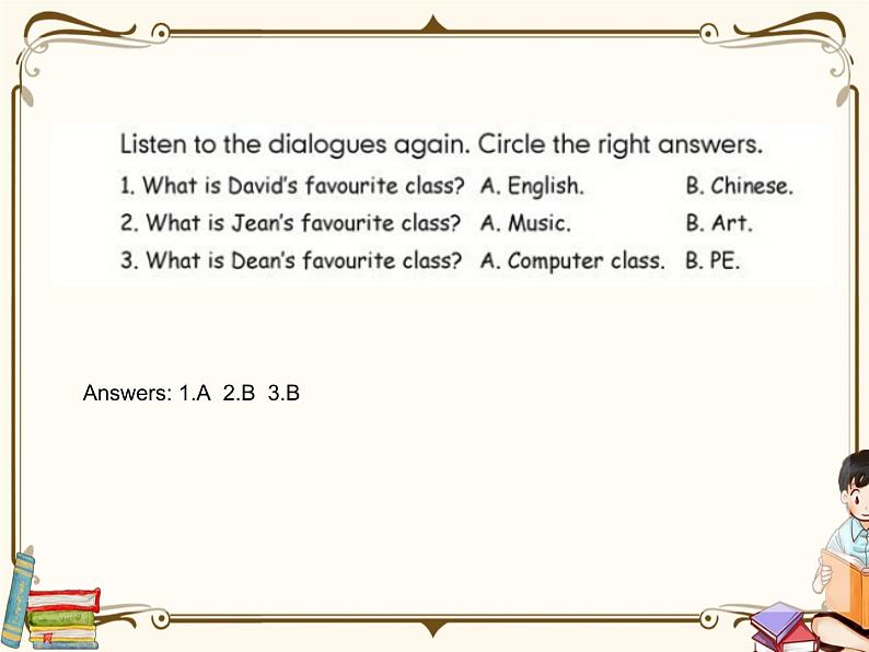 PEP 英语 五年级上 Recycle 1第8页