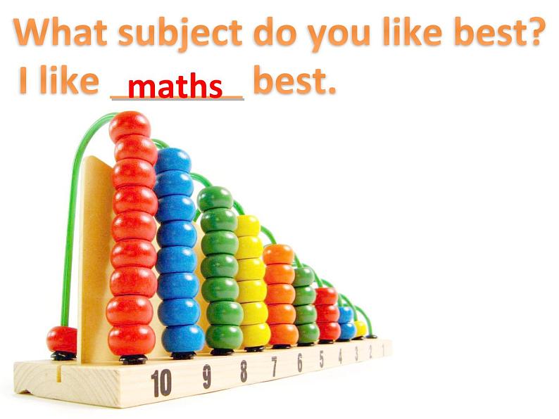 人教精通版小学英语四下 Unit3 What subject do you like best?(Lesson18) 课件第8页