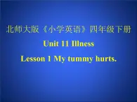 北师大版四下英语 Unit11 Illness Lesson1 课件