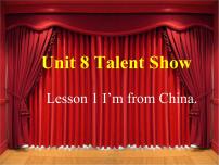 2020-2021学年unit 8 Talent show示范课ppt课件