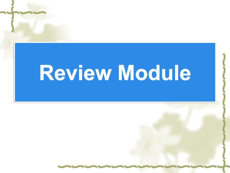 外研版（三起）小学英语四下 Review Module Unit1 课件01