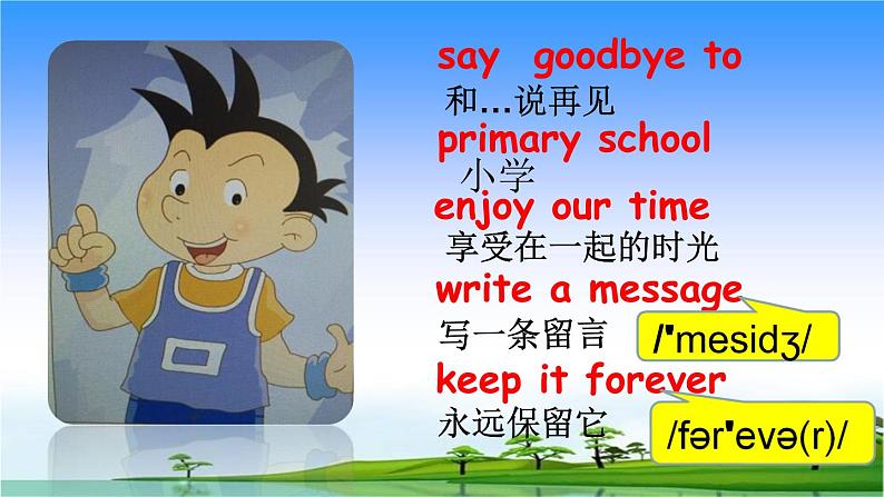外研版(三起)小学英语六下 Module9 Unit1 Best wishes to you! 课件07