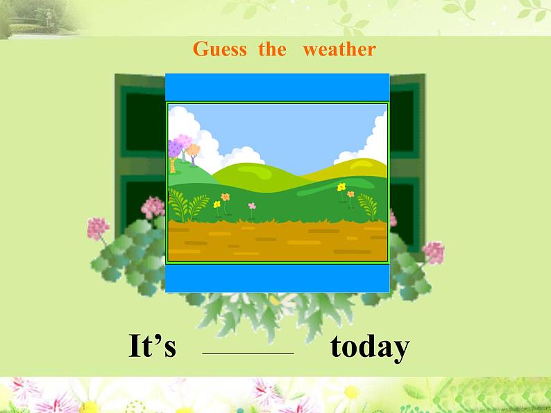 外研版(三起)小学英语三下 M7U2 It's warm today. 课件04