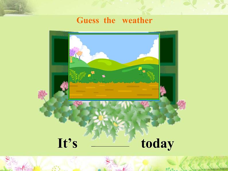 外研版(三起)小学英语三下 M7U2 It's warm today. 课件06
