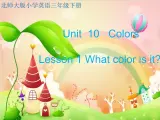 北师大版三下英语 Unit10 Colors lesson1 课件