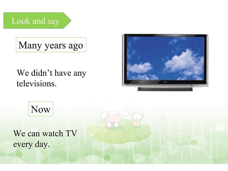 外研版(三起)小学英语五下 M1 U2 She didn't have a television. 课件05