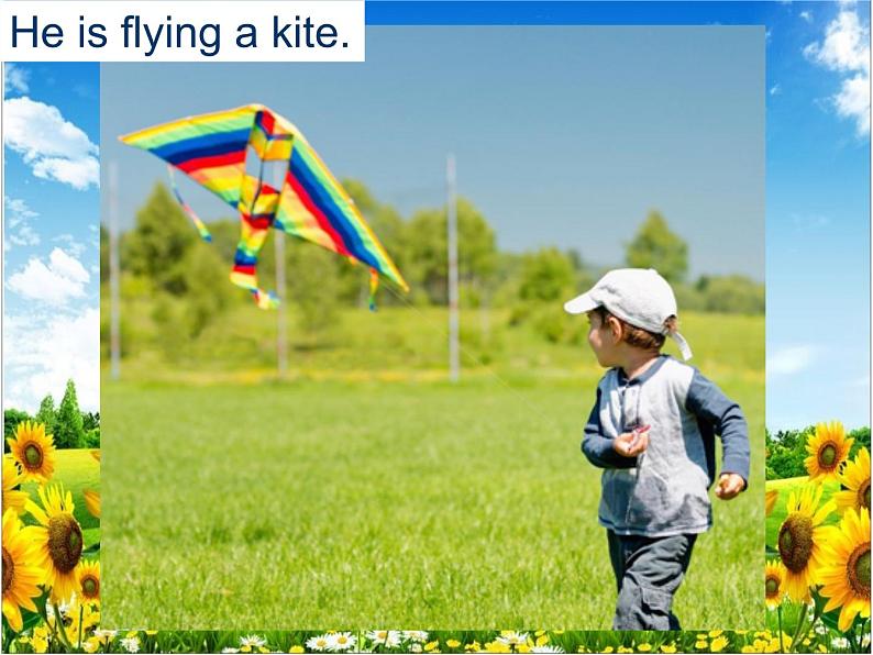 外研版(三起)小学英语六下 Module4 Unit1 The balloons are flying away 课件第4页