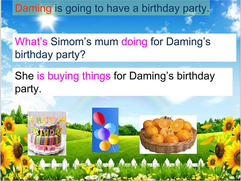 外研版(三起)小学英语六下 Module4 Unit1 The balloons are flying away 课件第7页