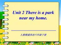 人教精通版小学英语六下 Unit2 There is a park near my home.(Lesson12) 课件