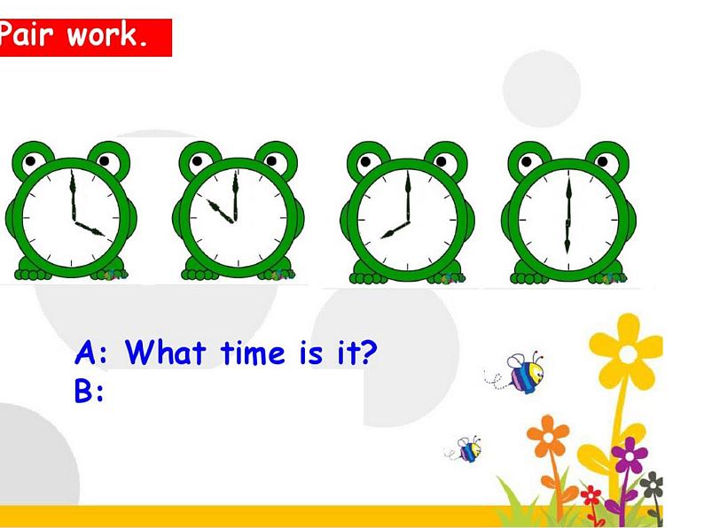 译林版小学英语三下 Unit6 What time is it?(第2课时) 课件第6页