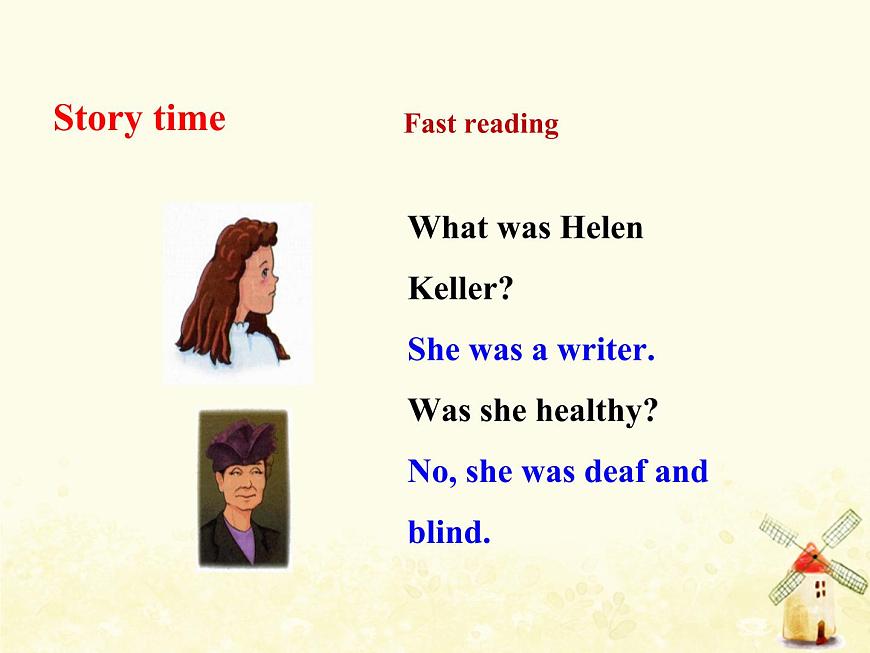 冀教版（三起）英語小學(xué)六年級下冊U2-L12 Helen Keller教學(xué)課件第3頁