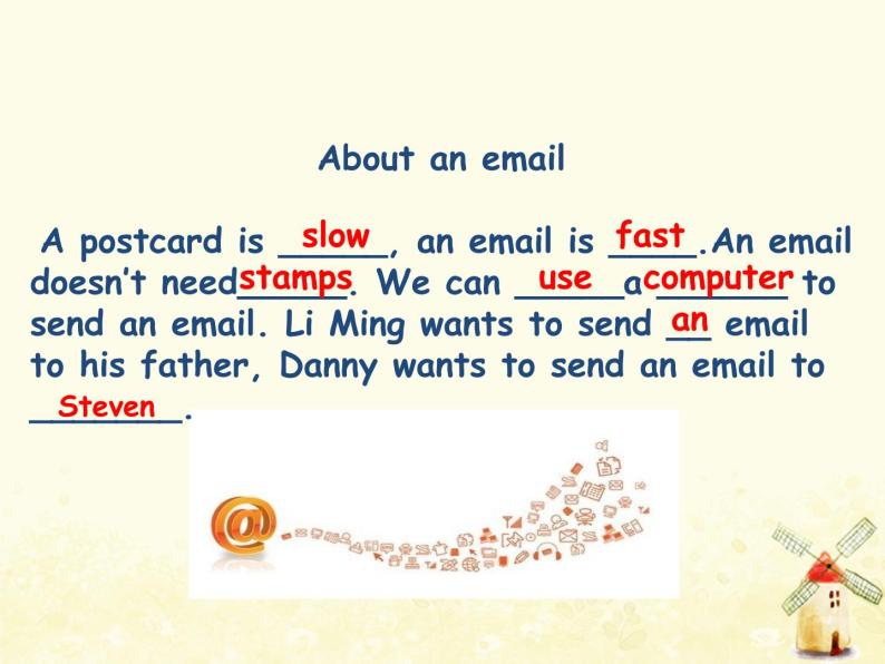 冀教版（三起）英语小学五年级下册Lesson 16 An Email Is Fast教学课件05