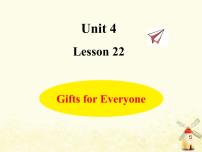 冀教版 (三年级起点)五年级下册Lesson 22 Gifts for Everyone教学课件ppt