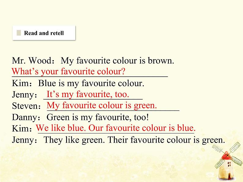 冀教版(三起)英语小学四年级下册U4-L19 My Favourite Colours教学课件07