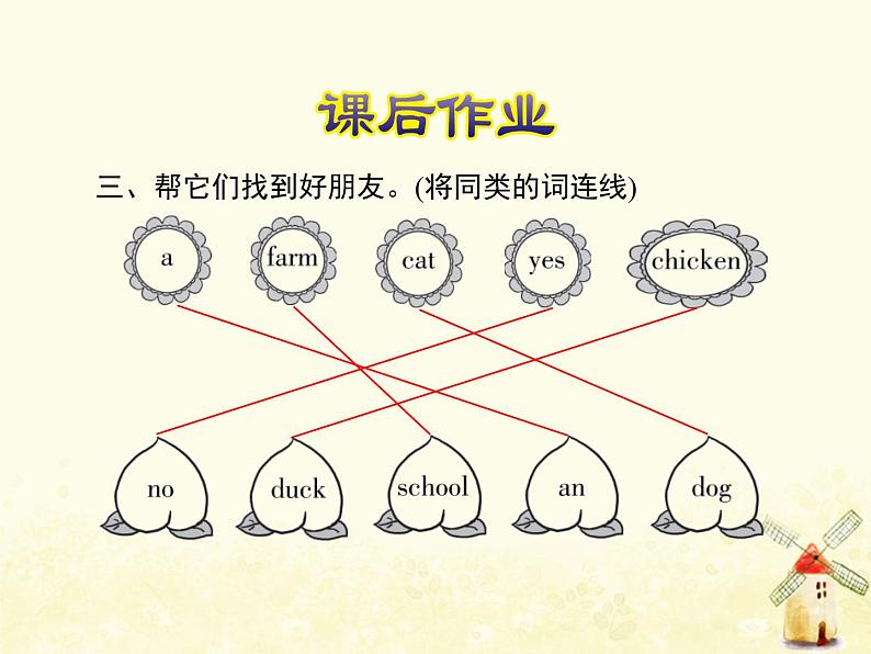 冀教版(三起)英语小学三年级下册U1-L2 Cats and Dogs课后作业课件第4页