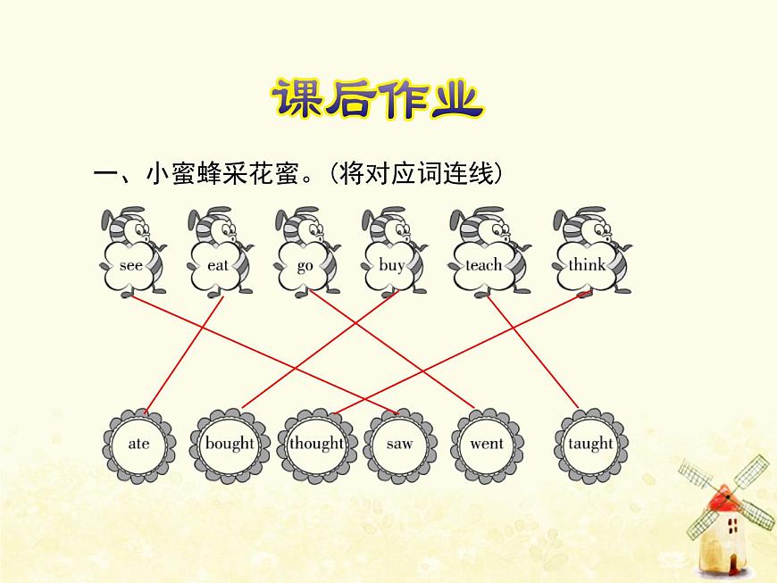 冀教版（三起）英語小學(xué)六年級下冊U1-L4 Did You Have Fun？課后作業(yè)課件第2頁