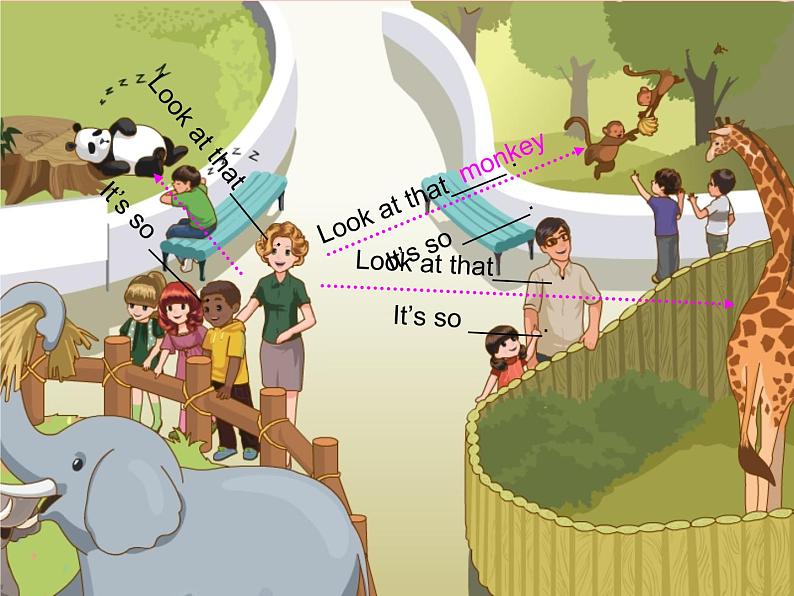 人教版(PEP)三下英语 Unit3 At the zoo partA 课件第6页