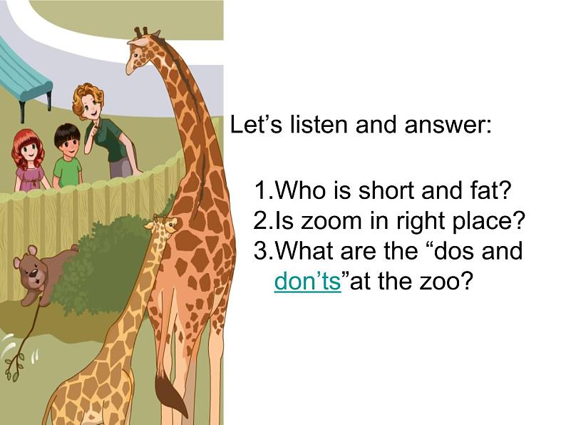 人教版(PEP)三下英语 Unit3 At the zoo partA 课件第7页
