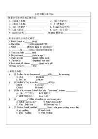 小升初复习练习（试题）-2021-2022学年英语六年级下册