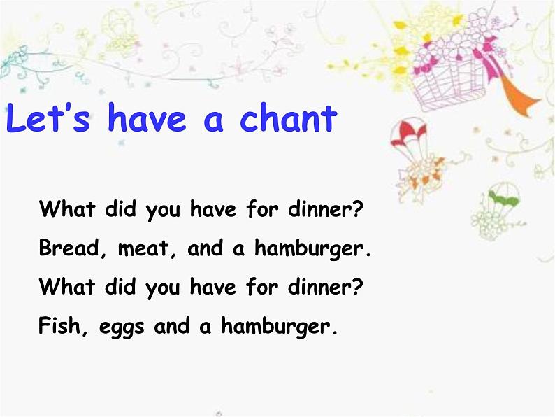外研版(三起)小学英语五下 M3 U2 Sam ate four hamburgers. 课件02