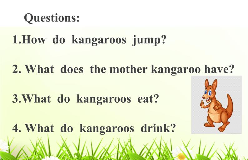 外研版（一起）小学英语四下 M9U2 Kangaroos live in Australia. 课件05