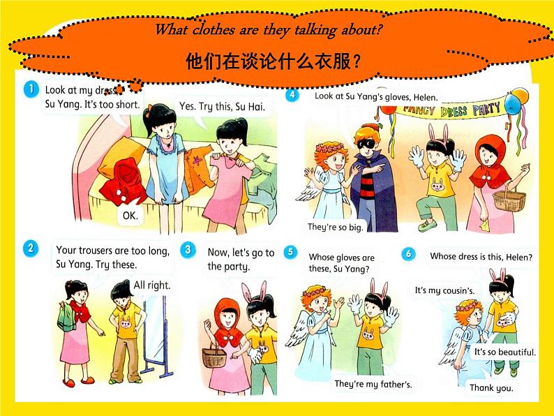 译林版(三起)小学英语四下 Unit6 Whose dress is this(第2课时) 课件第2页