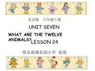 小学英语北京版6A unit7 what are the twelve animals Lesson24 THE TWELVE ANIMALS部优课件