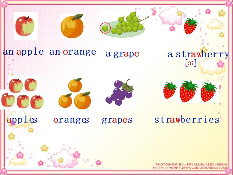 小学英语接力版5A Lesson1 I like grapes 部优课件第4页