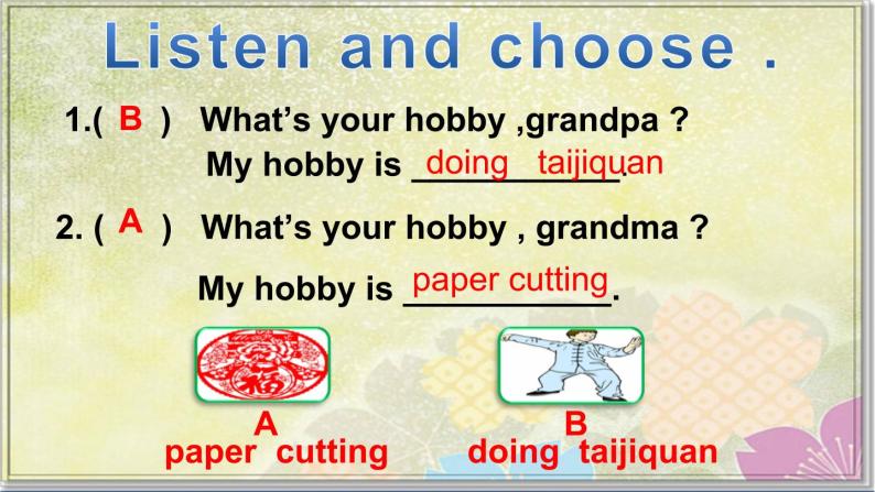 小学英语鲁科版4A Lesson3 What's your hobby 部优课件07