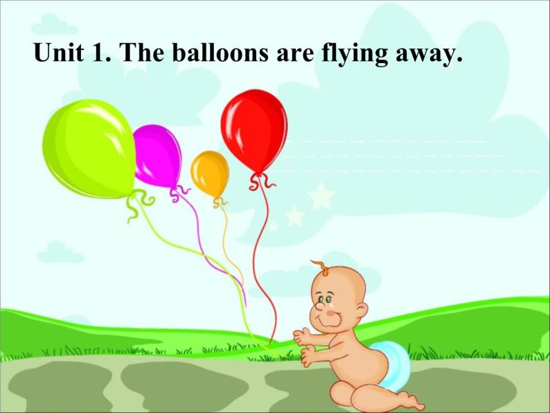 外研版（三起）小学英语六下 Module4 Unit1 The balloons are flying away! 课件05