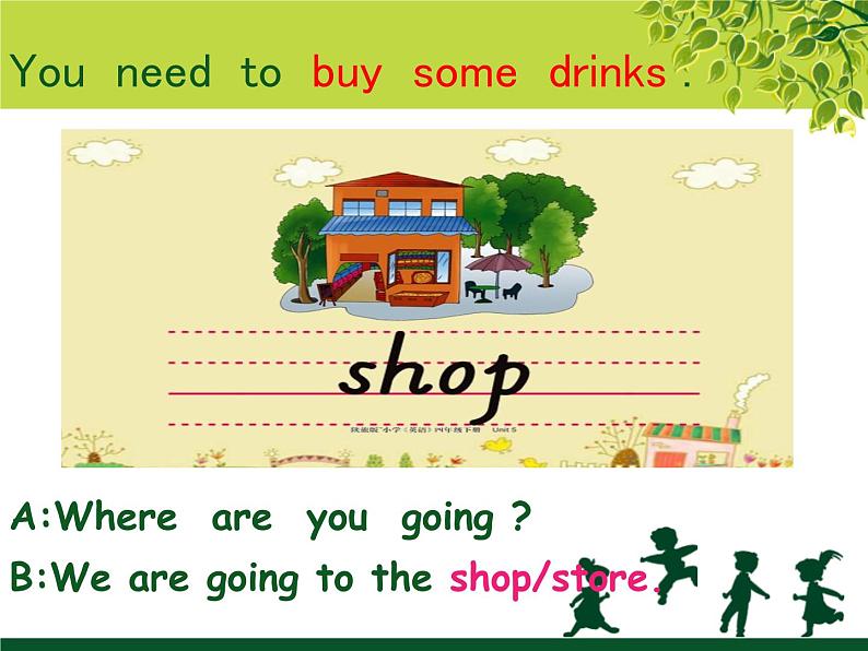 陕旅版小学英语四下 Unit5 Where are you going?partA 课件第5页
