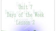小学北师大版 (三年级起点)Unit 7 Days of the Week评课课件ppt