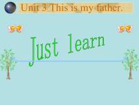 2020-2021学年Unit 3  This is my father.Lesson 14说课ppt课件