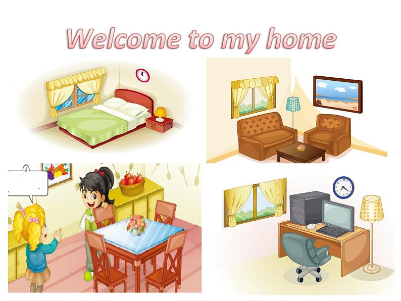 人教精通版小学英语四下 Unit1 Welcome to my new home!(Lesson4) 课件02