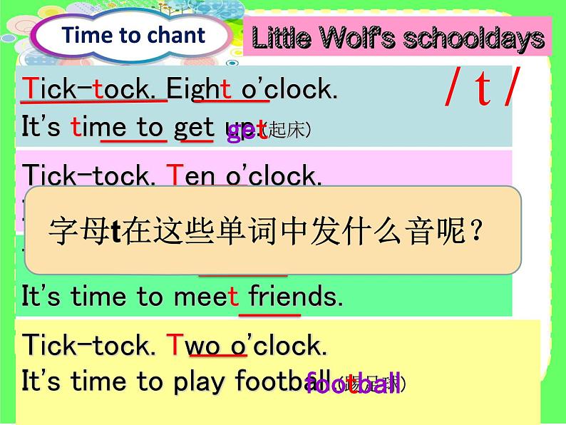 译林版小学英语三下 Unit6 What time is it?(第3课时) 课件04