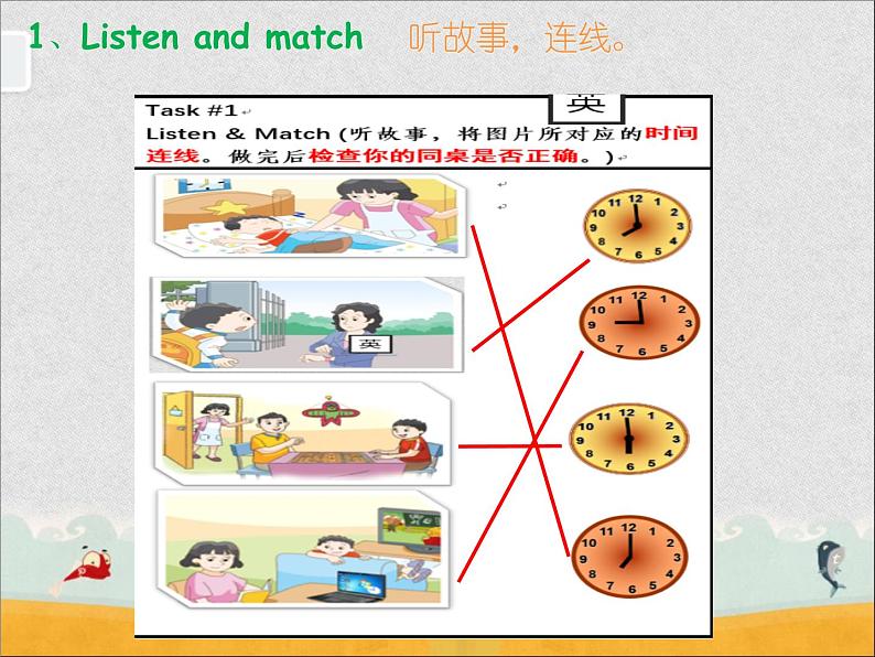 译林版小学英语三下 Unit6 What time is it?(第1课时) 课件第6页