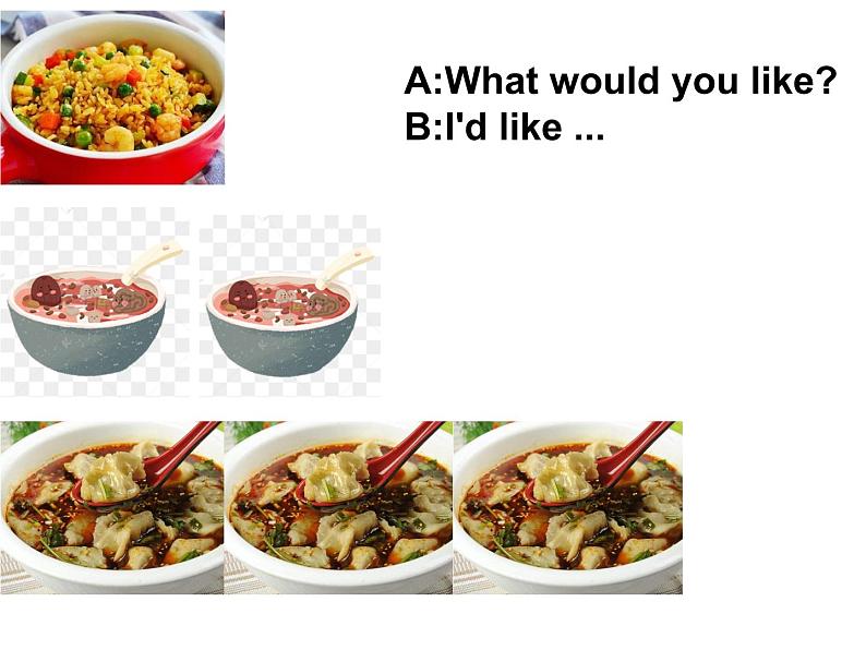 陕旅版小学英语六下 Unit2 What Would You Like? partA 课件第5页