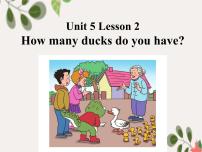 英语五年级下册Unit 5 Country LifeLesson 2 How many ducks do you have?课前预习ppt课件