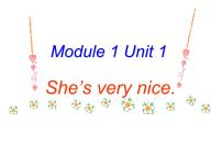 英语三年级下册Module 1模块综合与测试图文课件ppt