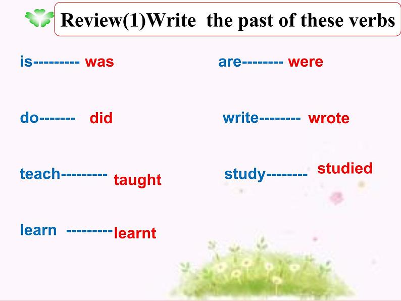 外研版(三起)小学英语五下 M2 U2 Mr. li was a teacher. 课件第1页