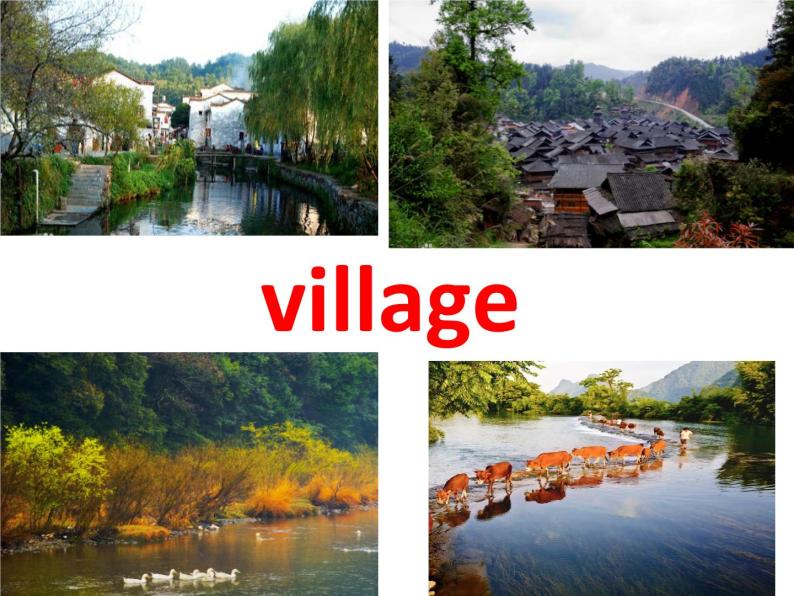 鲁科版（五四制）小学英语五下 5.1 There is a river near the village. 课件03