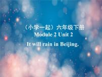 2021学年Unit 2 It will rain in Beijing.课文内容ppt课件